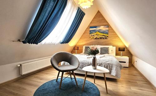 Postel nebo postele na pokoji v ubytování VIP Apartamenty Centrum