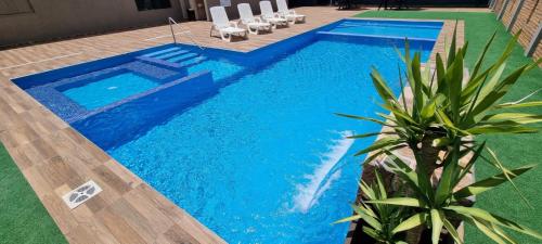 Bazén v ubytování Hotel Hohenau nebo v jeho okolí