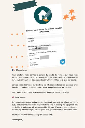 a screenshot of a cell phone screenshot of a verification webpage at Le monde D avatar avec Balneo et table de massage in LʼArbresle