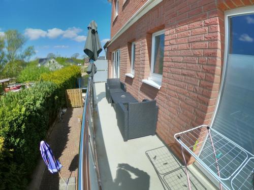 Μπαλκόνι ή βεράντα στο "Gästehaus Siebrecht" - Whg 6