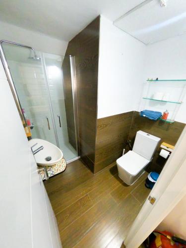 Koupelna v ubytování Alojamientos Puerta Palma Estudio