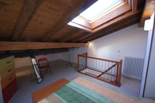 an overhead view of a room with a loft at Martino Serena in Someraro