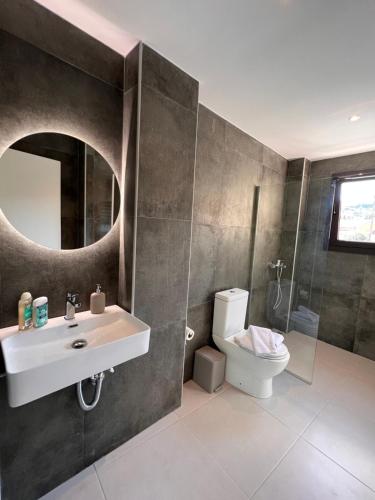 Koupelna v ubytování Likno Hotel