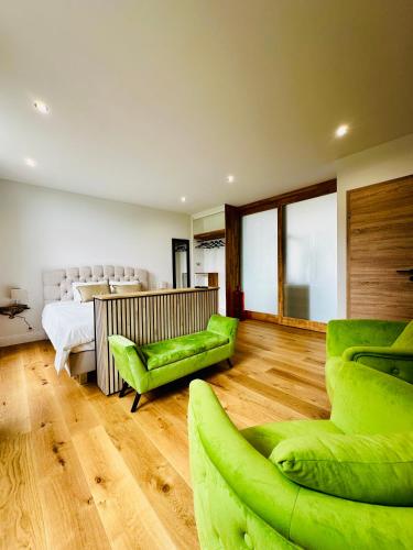 Χώρος καθιστικού στο Suite de luxe au château 105