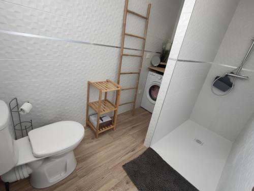 Ένα μπάνιο στο Appartement spacieux 3 chambres SAINT PIERRE LA MER