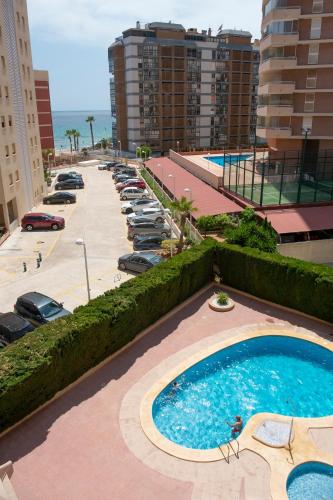 Apart moderno con vista al mar, Piscina, Parking