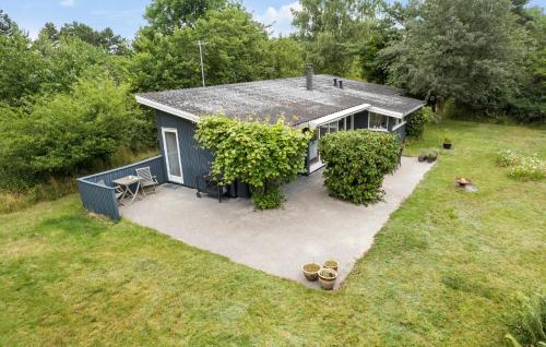 an aerial view of a house with a patio at 2 Bedroom Cozy Home In Nykøbing Sj in Nykøbing Sjælland