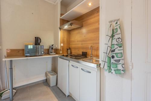 Η κουζίνα ή μικρή κουζίνα στο La Vie gîte rénové avec terrasse et vue Parc - 2 à 4 pers