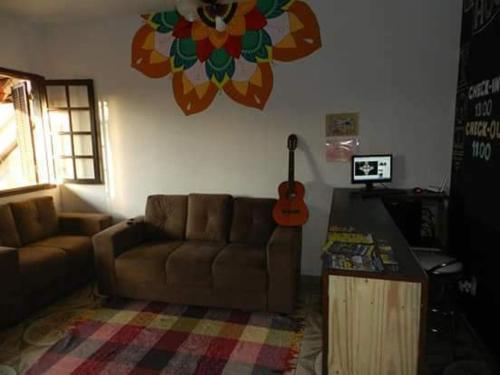 Χώρος καθιστικού στο Hostel Resende