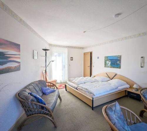 Katil atau katil-katil dalam bilik di Ferienwohnungen Ingelore Kunze