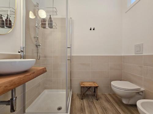 Koupelna v ubytování Casa Lillino