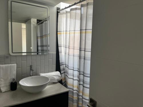 Bilik mandi di Apartamento Narama
