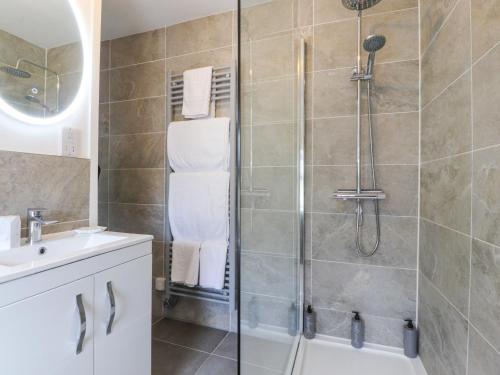 Et badeværelse på Stork Cottage