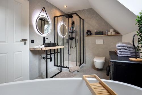 Ένα μπάνιο στο Penthouse Kokorey