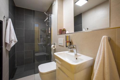 Ένα μπάνιο στο Apartmány Nikola