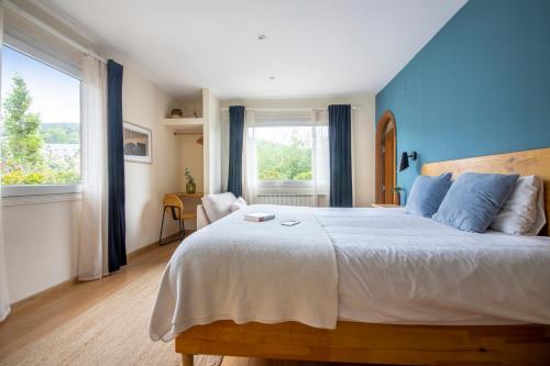 Katil atau katil-katil dalam bilik di Hotel Donosti