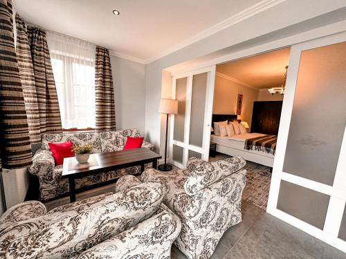 Χώρος καθιστικού στο Calma Apartamenty Kameralne