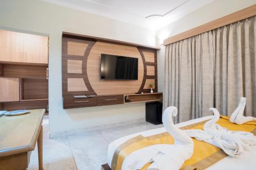 Cama o camas de una habitación en Toshali Sands Puri