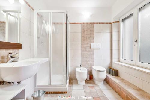 Koupelna v ubytování Niria - room Salice