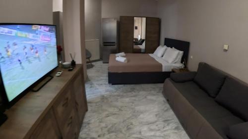 Μια τηλεόραση ή/και κέντρο ψυχαγωγίας στο Mastiha Villas in Town