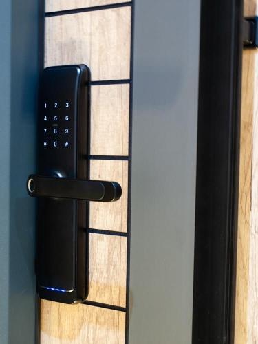 a close up of a door handle on a door at NOVA LUXURY DESIGN in Zagreb