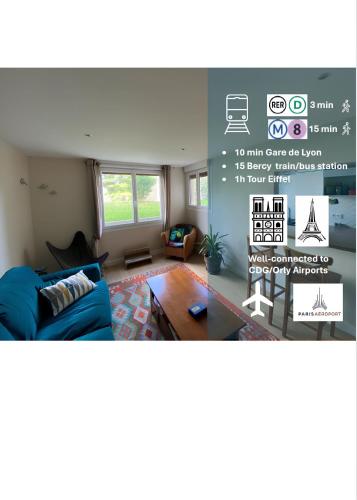 Cosy apartment 10min from Paris Gare de Lyon