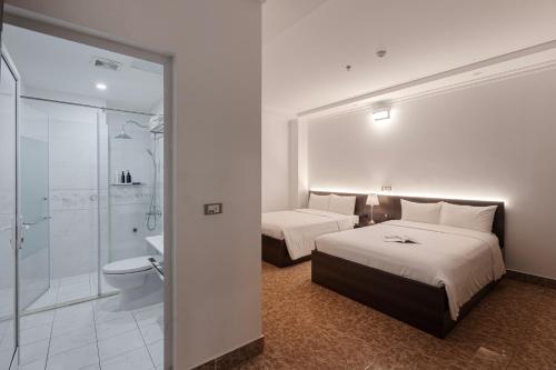 Koupelna v ubytování 그레이스 호텔 Grace Hotel & Residence