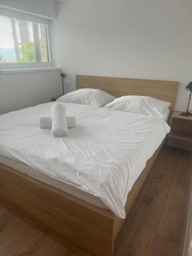 Katil atau katil-katil dalam bilik di Apartmán Lesná 2, Bojnice