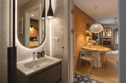 Koupelna v ubytování Apartament Chili - Sudeckie Historie