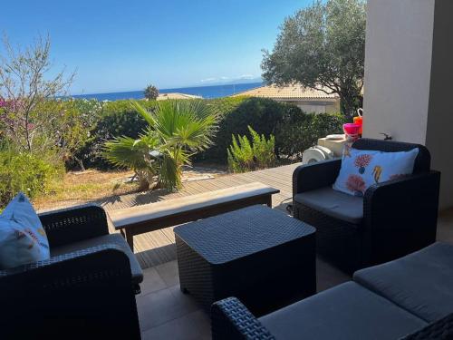 Appartement avec jardin vue mer