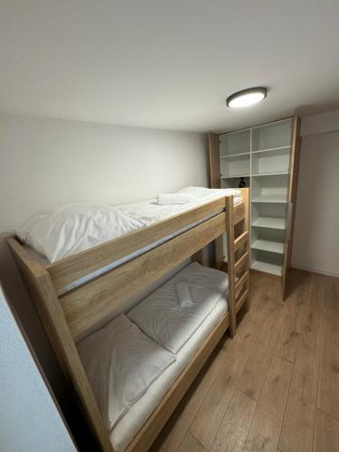 Postel nebo postele na pokoji v ubytování Apartmán Lesná 3, Bojnice