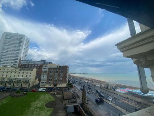 a view of a city with buildings and the ocean at The Beach Hotel in Brighton & Hove