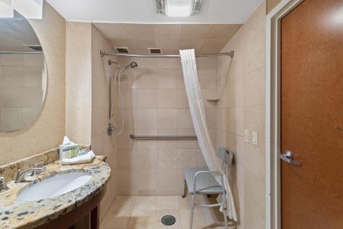 Koupelna v ubytování Hotel Executive Suites