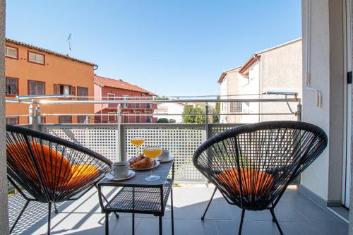 Balkoni atau teres di Apartments Babo
