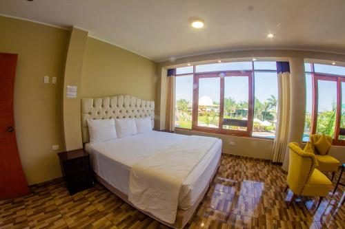 Hotel Resort Thiagoにあるベッド