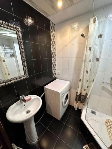 Et badeværelse på Vardanants Apartment