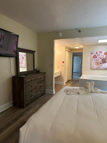 Katil atau katil-katil dalam bilik di River Place Condos 609 1BD, 2 Bath