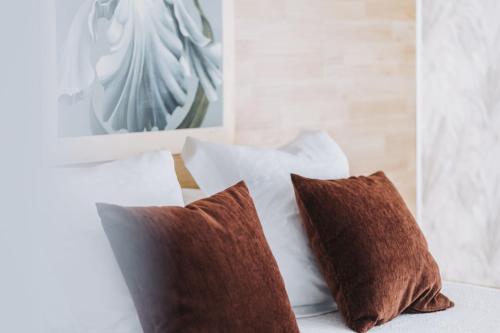 Ένα ή περισσότερα κρεβάτια σε δωμάτιο στο Hotel Guardamar