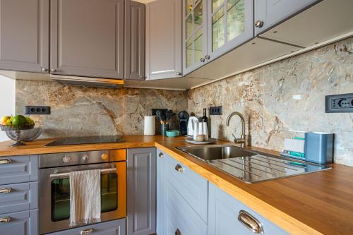 Η κουζίνα ή μικρή κουζίνα στο Apartments Marni