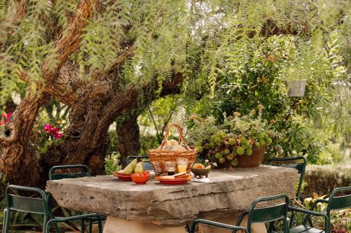 En have udenfor O Val farmhouse