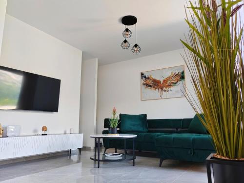 TV a/nebo společenská místnost v ubytování Apartments Alen