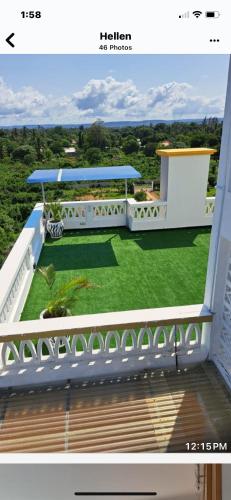 a view from the balcony of a house at Casa Marabella C2 in Ukunda