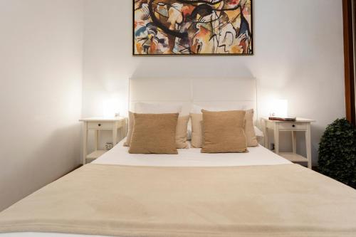 Ένα ή περισσότερα κρεβάτια σε δωμάτιο στο Modern sea front apartment in Garachico 2