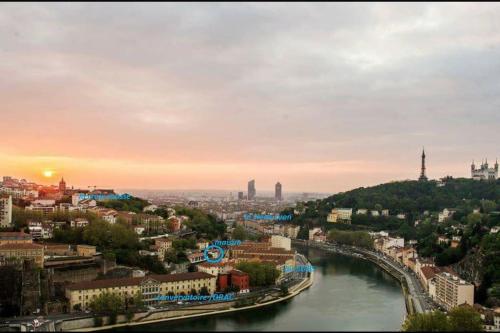 Appart climatisé Terrasse Vue sur Lyon et les quais de Saône photo 49