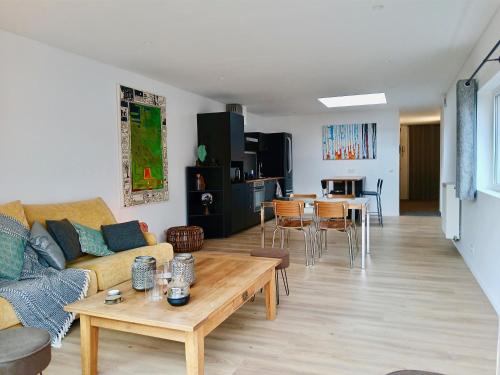 Kuchyň nebo kuchyňský kout v ubytování Appartement du peintre