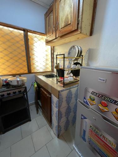 Dapur atau dapur kecil di EcolinksHouse