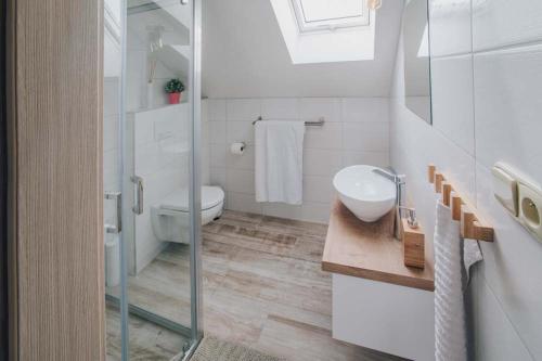 Et badeværelse på Vinařství Volavka