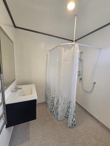 Koupelna v ubytování Greenwood Park Motel