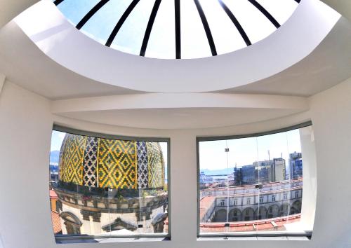 a view from the window of a building at Hotel Naples in Naples