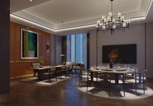 Ruang duduk di 宁波国际会展中心逸扉酒店 By HYATT
